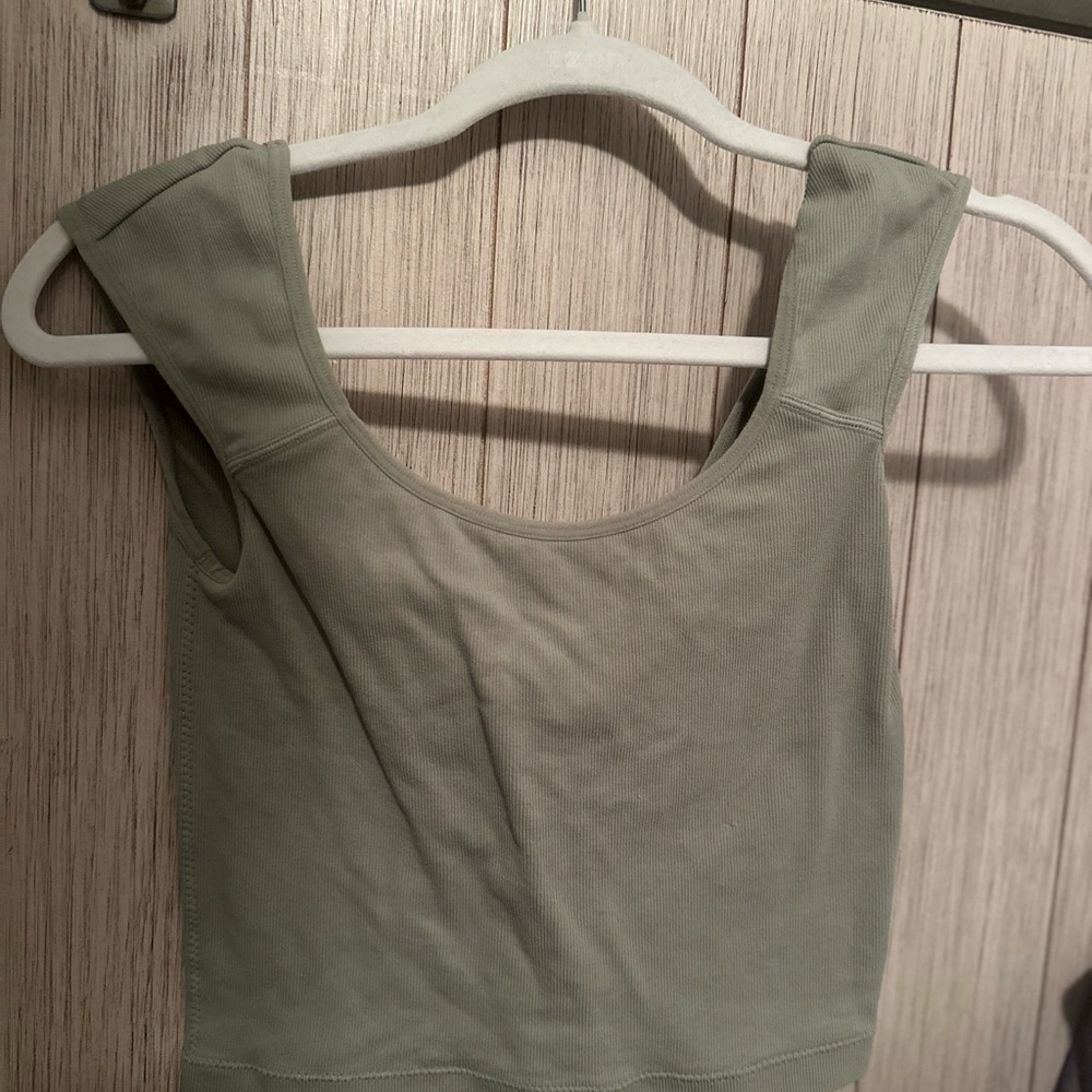 Garage Olive Short Sleeve Top